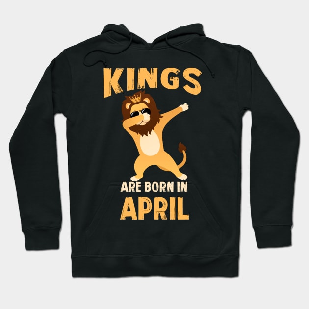 Cute King Are Born In April T-shirt Birthday Gift Hoodie by johnbbmerch